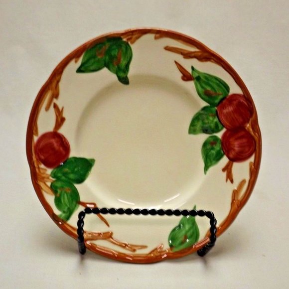 Franciscan Earthenware Hand Painted Set of 4 - 6 3/8" Bread & Butter Plates USA - Picture 9 of 12